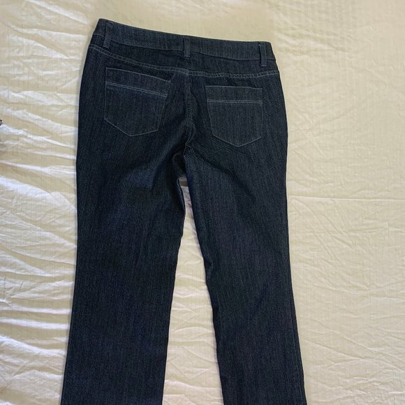 Christopher & Banks Deep Blue Straight Leg Jeans - Picture 3 of 4